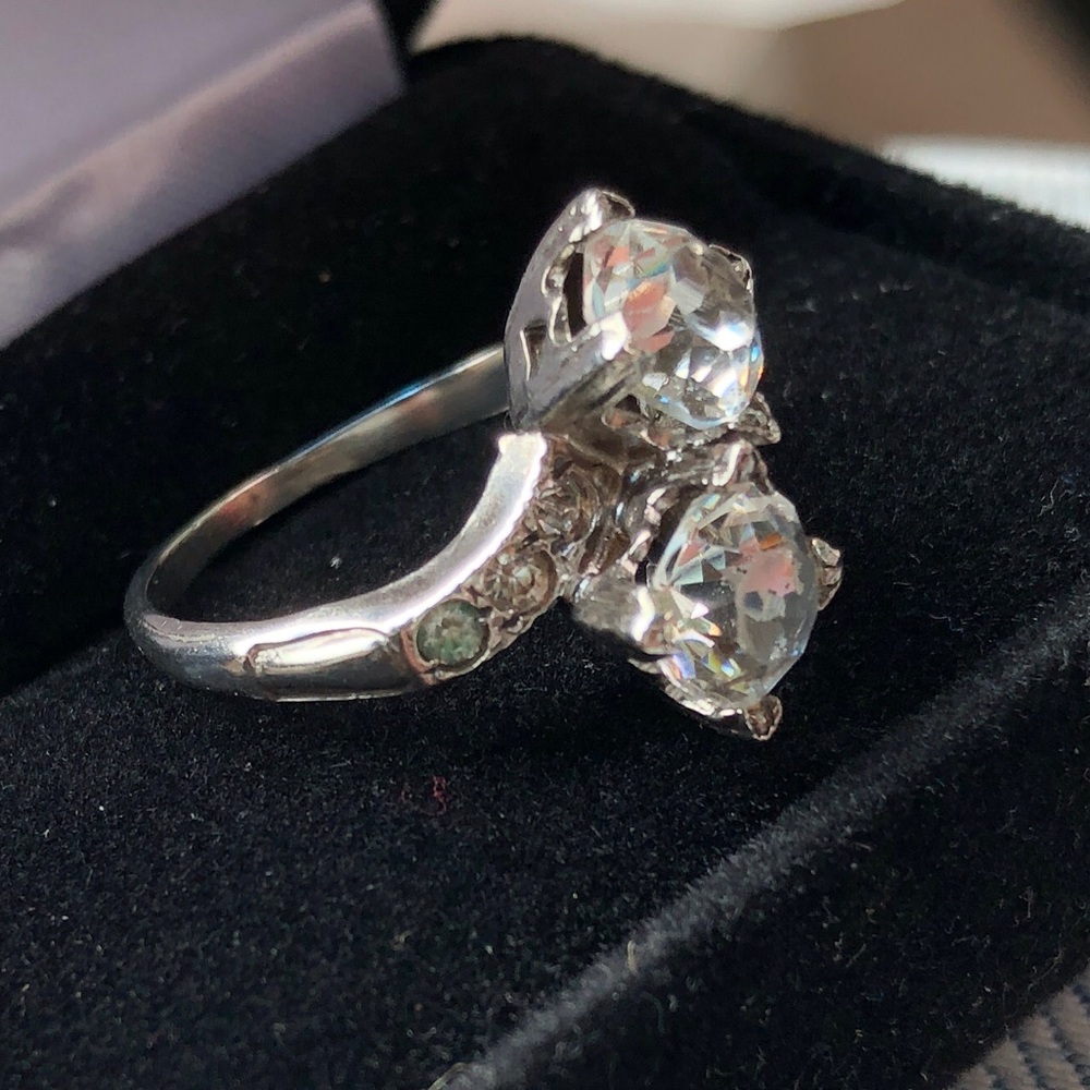 Vintage Thomas McGrath Sterling Silver CZ Ring size 6 - Picture 6 of 16